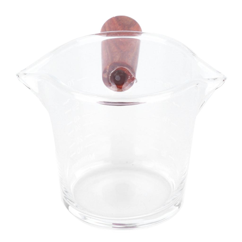 Кружка стеклянная с двойными стенками и деревянной ручкой, термостойкая, кухонные гаджеты для дома