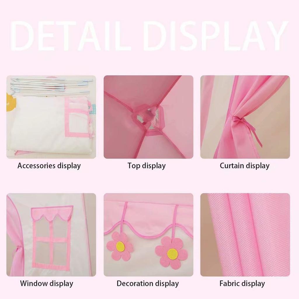 Портативный детский игрушечный домик, детская домашняя палатка принцессы для девочек и мальчиков, домашний складной игровой домик