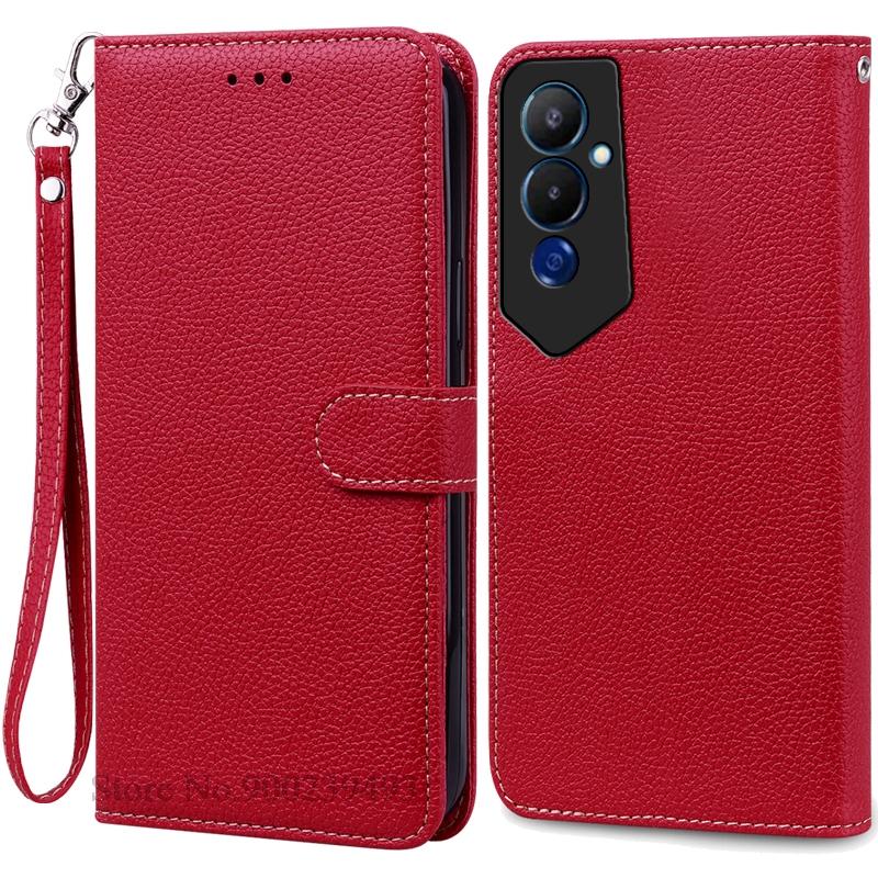 Чехол Pova 4/Pova 4 Pro для Tecno Pova 4, чехол-кошелек, кожаный откидной чехол для Tecno Pova 4 Pro, чехол для телефона, чехол Fundas