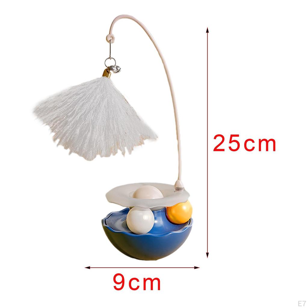 Cat Toy Roller Interactive Balls Track Chasing with Teaser Toys