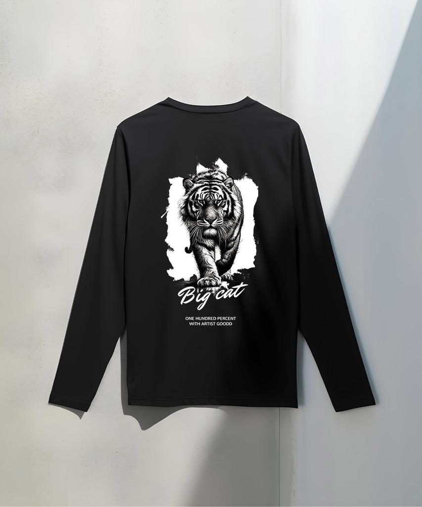 OHP Ohpxgoodd Bdrawing Big Cat Basic Long Sleeve T-Shirt
