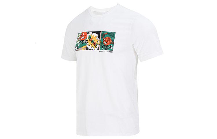 Adidas T Shirts Men's White Crew Neck Moderate IC1866