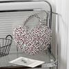 Floral Woman Travel Makeup Bag With Large Capacity And Quilted Design For Home Storage