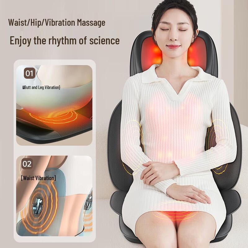 CHIGO 3D Simulation Kneading Back & Waist Massager CN plug (adapter included)