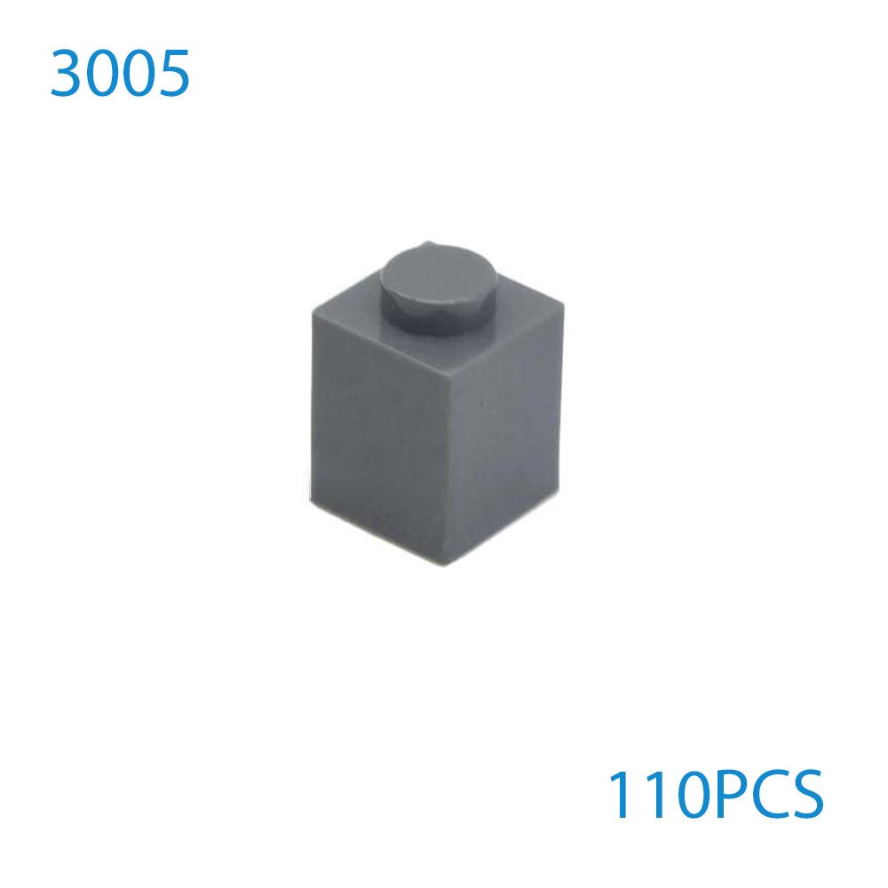 50 шт./лот DIY Строительные блоки Толстые Фигурки Кирпичики 1x1 Точки Обучающие Совместимые с 3005 Пластиковые Игрушки для Детей Подарки
