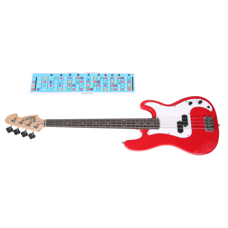 Electric Bass Scales & Chord Charts - Four-String Diagrams