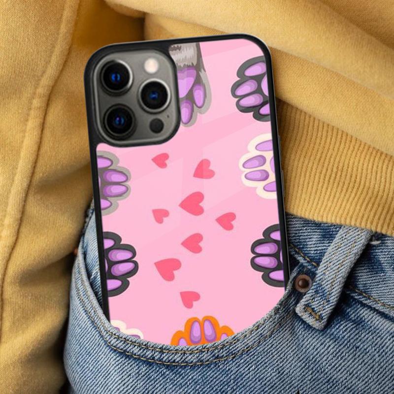 Кавайная милая кошка Собака Лапа Мягкий чехол для телефона для iPhone 17 Air 16e Pro max 15 Pro 13 14 Plus 11 12 MagSafe Магнитный Coque