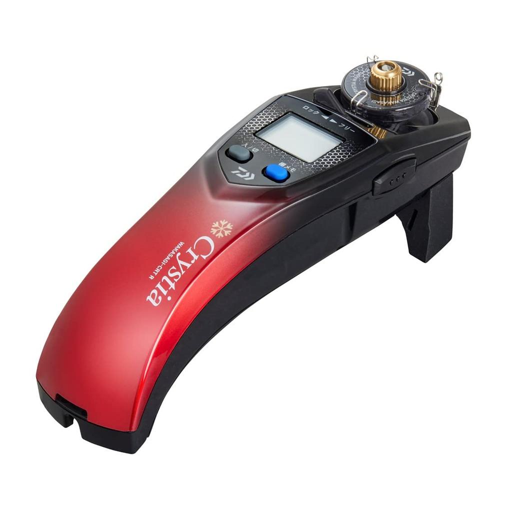 Daiwa CRT R Electric Smelt Christia Solid Gradient Reel, Smelt, Black/Red