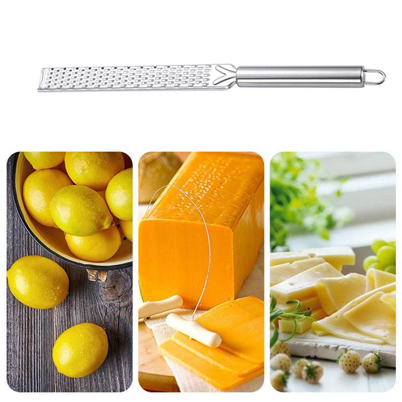 Stainless Steel Cheese Lemon Cheese Grater Chocolate Lemon Fruit Long Grater