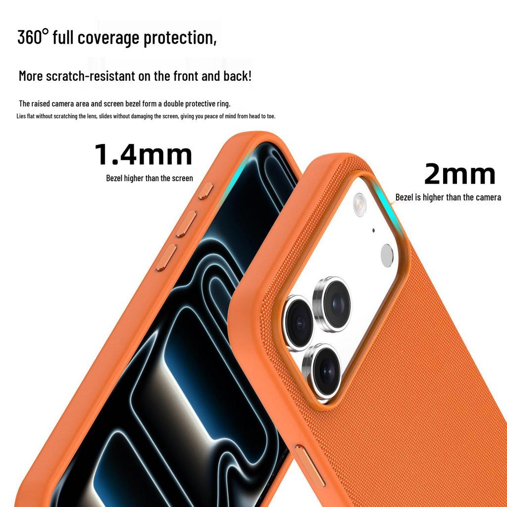 iPhone 17 Pro Max Magnetic Tech Fabric Case with AI Camera Button for Apple 16/15