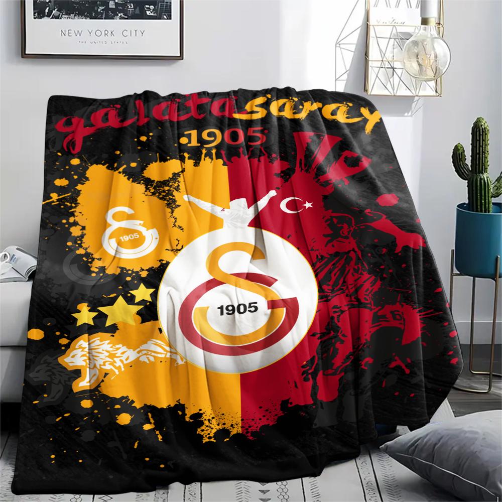 1pc Galatasaray Print Flannel Blanket, High quality Comfortable for All Seasons, Home Decor, Warmth and Comfort, Perfect for Christmas Gifts56