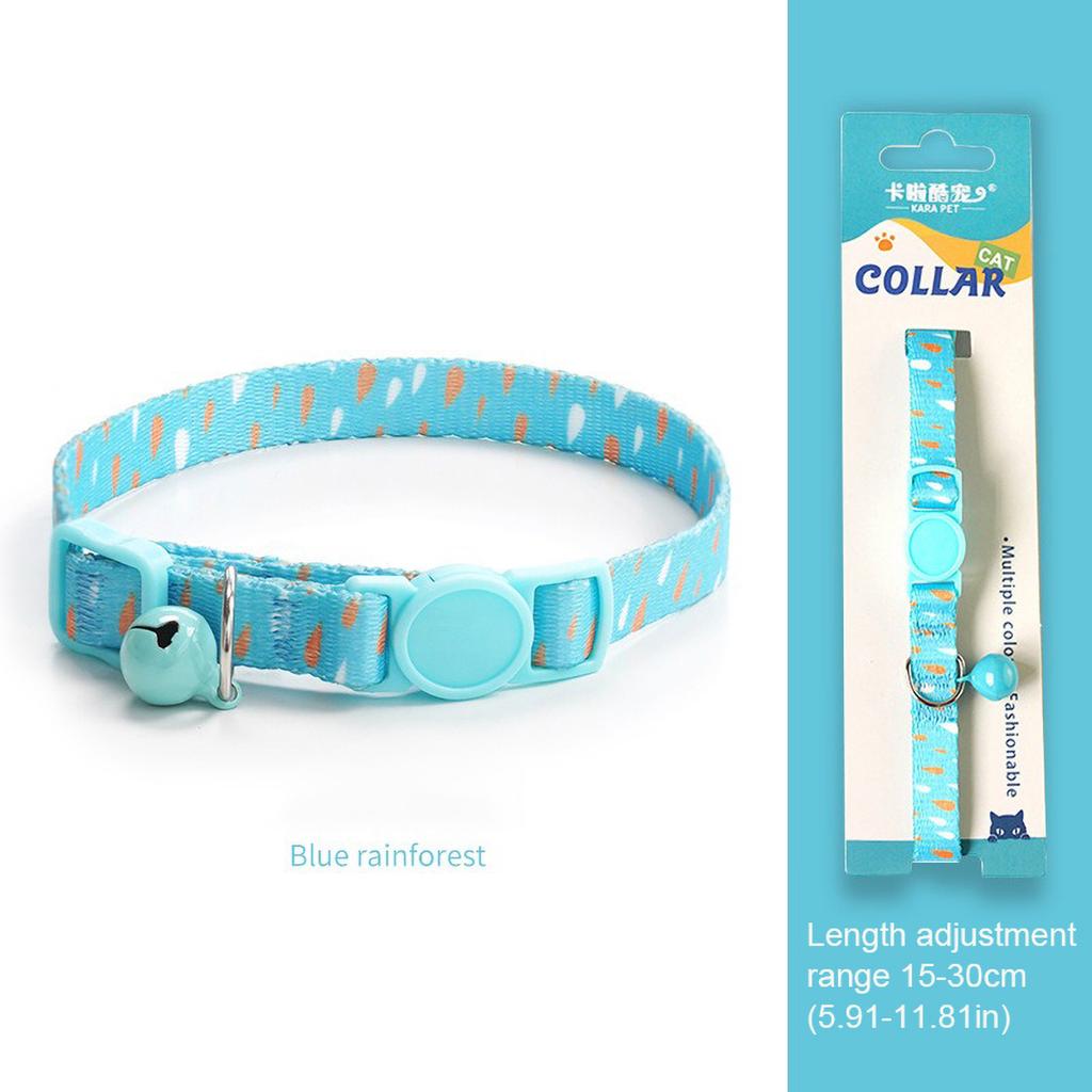 Cat Weaving 15-30cm Necklace Collar with Bell Anti-Suffocation Comfortable Safe Buckle Pet Decoration Accessory