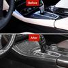 Car Interior Gear Shift Side Strip Trim Styling Accessories Carbon Fiber Pattern For BMW 5 Series F10 F11 525L I520L 2011 - 2017 LHD