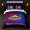 West Ham United FC Custom Name Text Bedding Set 1 Duvet Cover+2 Pillowcases Soccer Logo Personalized Gift For Special Occasion Bedroom Decor