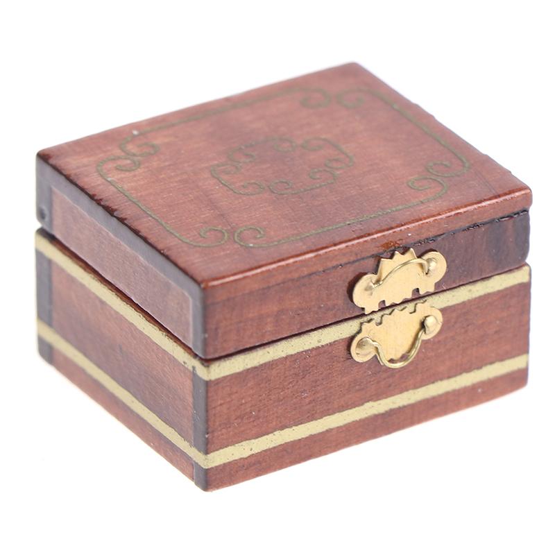 1 шт. Мини-шкатулка для украшений, модель кукольного домика, миниатюры, детские миниатюры для самостоятельного изготовления кукол