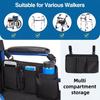 Waterproof Wheel Chair Hanging Bag Large Capacity Chair Storage Organizer  Walking Wheels