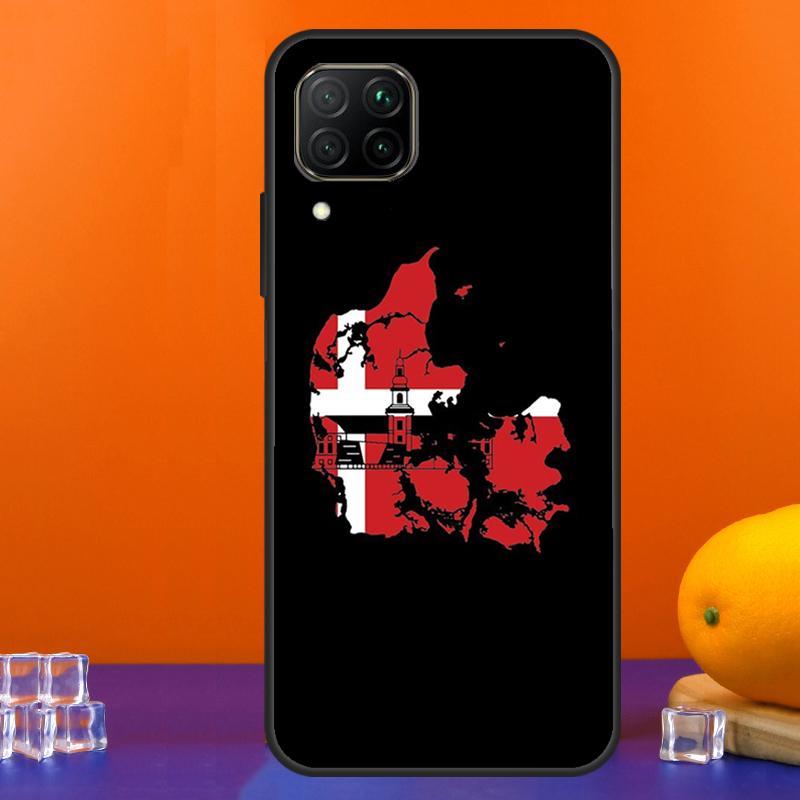 Флаг Дании для чехла Huawei Nova 9 10 SE 5T 12i 12s 11i Y91 Y90 Y60 Y70 Y72 Y61 P60 Pro P20 P40 P30 Lite