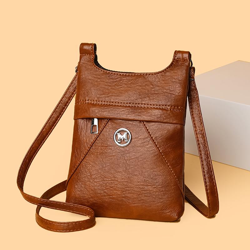 Женская сумка, большая вместимость, сумка через плечо, мягкая кожаная сумка через плечо
