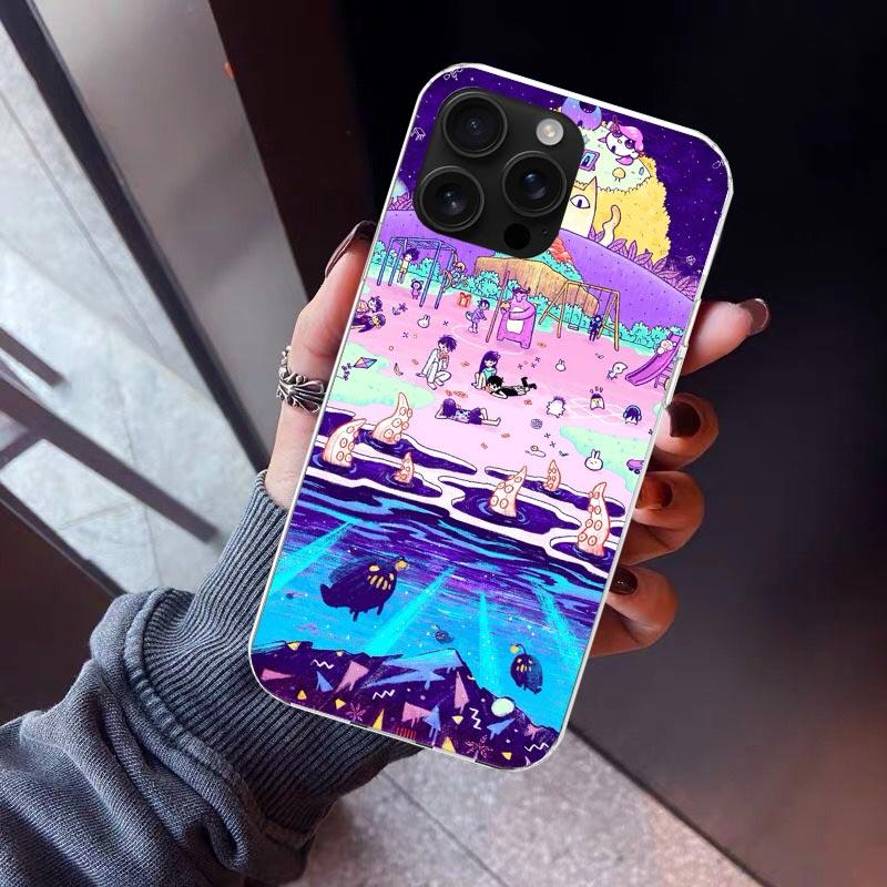 Game O-Omori Cartoon Phone Case For iPhone 17 Air 16 15 Pro Max 14 Plus 13 Mini 12 11 Cover 7 8 SE Silicone Shell Print Fundas 1
