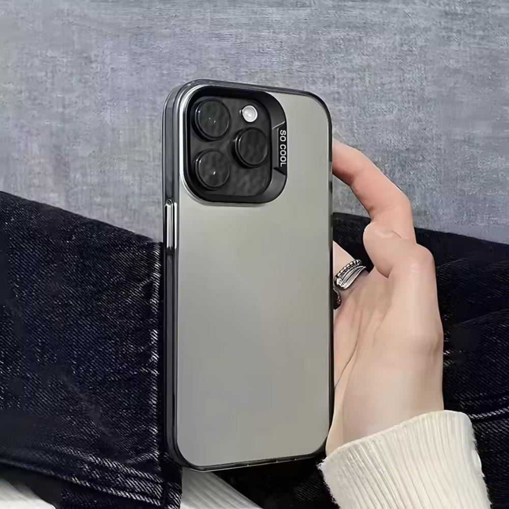 Милый Чехол для Телефона в Стиле Jirai Kei Для iPhone 16,15,14,13,12,11,Pro,Max,Plus,Mini,SE Черный Белый Матовый Ударопрочный Чехол