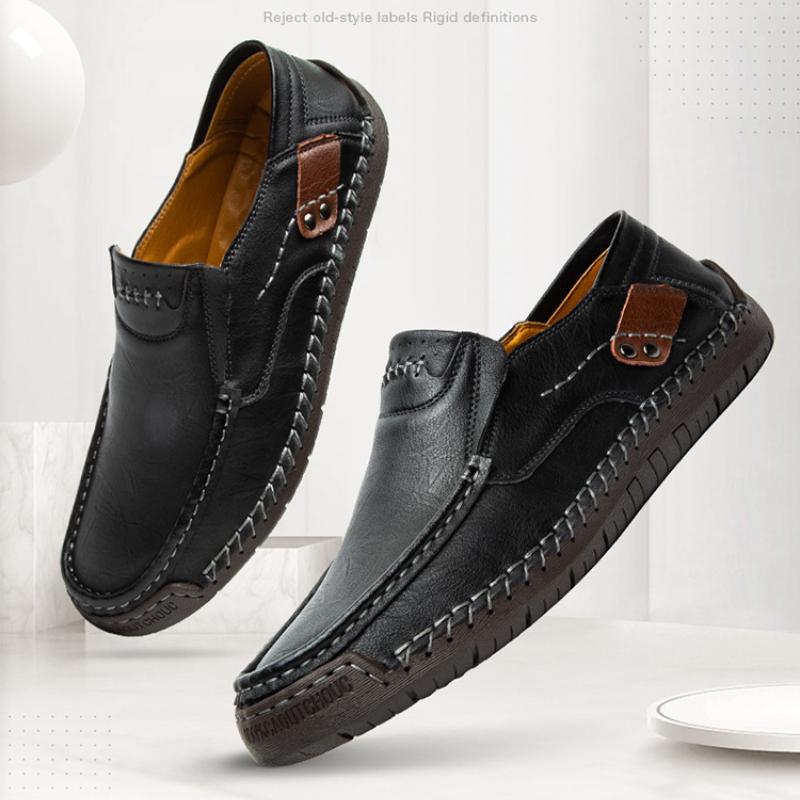 Мужские мокасины ручной работы, кожаные мужские повседневные туфли, удобные дышащие туфли на плоской подошве, 2024 г., высококачественная мужская обувь Erkek Ayakkabı