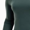 Nike Однотонный свитер для йоги, быстросохнущий, с длинным рукавом, для фитнеса, женские топы, зеленый FN3023-338