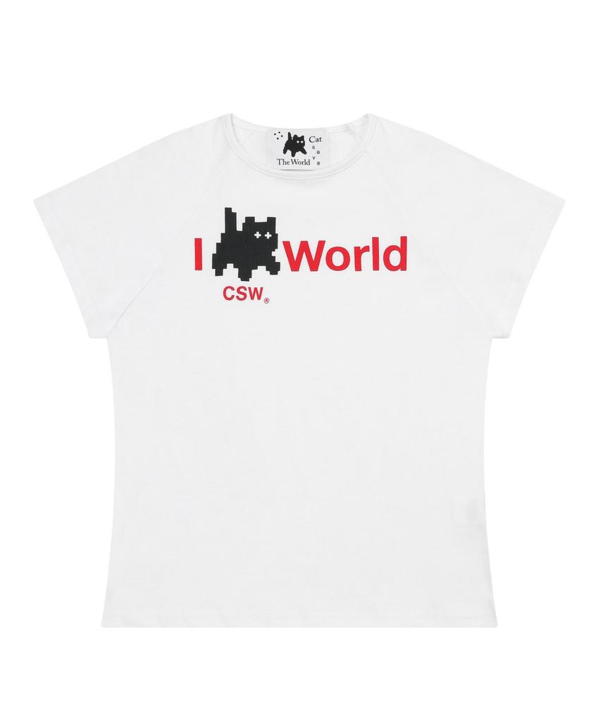Kaesseibeudeowoldeu Heim Csw World Футболка с коротким рукавом реглан