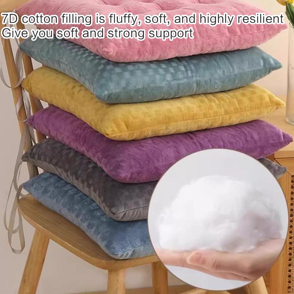 Crystal Velvet Seat Cushion Dinning Chair Pad Indoor Outdoor Soft Padded Seat Cushion Mat for Car Study Living Room