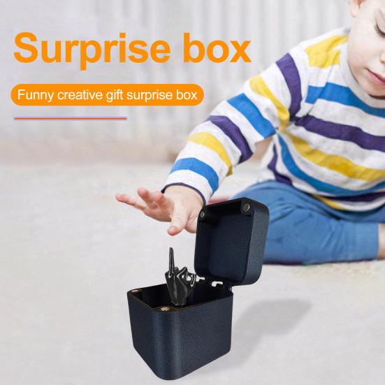 Раскладывающаяся коробка в виде среднего пальца, розыгрыш, сюрприз в виде среднего пальца, подарочная коробка, веселый средний палец