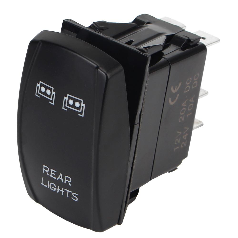 DC12-24V UTV For Polaris Horn Led Light Bar Rear Front Lights For Can Am Maverick Commander Rocker Switch Illuminated LED WINCH