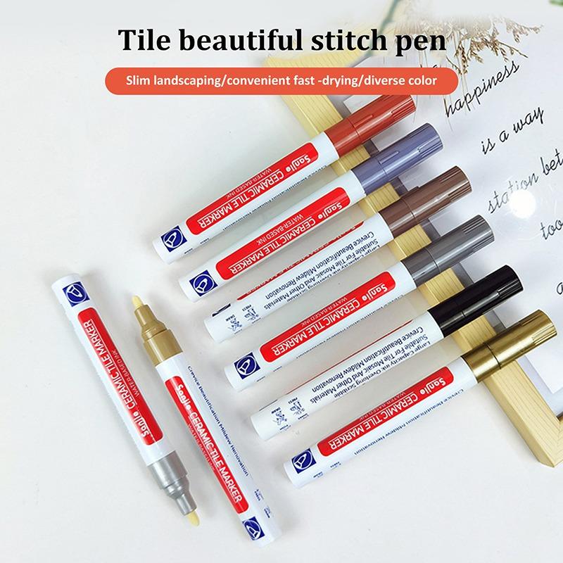 Водонепроницаемая белая затирка для плитки, маркер для затирки стен, ручка для дезинфекции швов, ручки для ремонта стен, пола в ванной