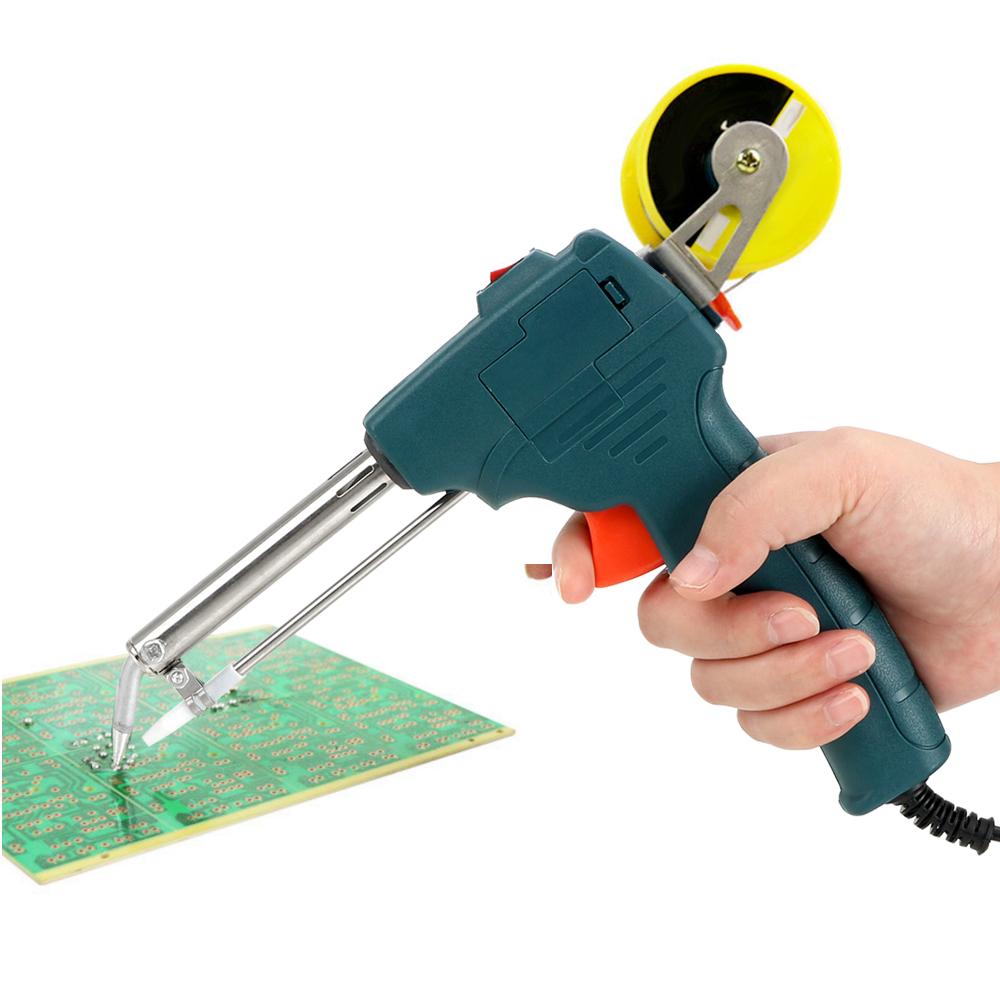 DIYWORK насос сварочный инструмент 110 В/220 В 60 Вт оловянный паяльник автоматическая отправка оловянный пистолет электрический паяльник вилка ЕС/США ручной