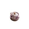Imitation Song Zi Ru******lver Butterfly Love Flower Hand Grab Pot Household Ceramic Tea Pot High-end Anti-scalding Tea Breaker Kung Fu Tea Set