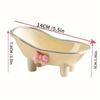 Bow Soap Tray, Cute Creative Bathtub Soap Dish Soap Holder, Bathroom Accessories