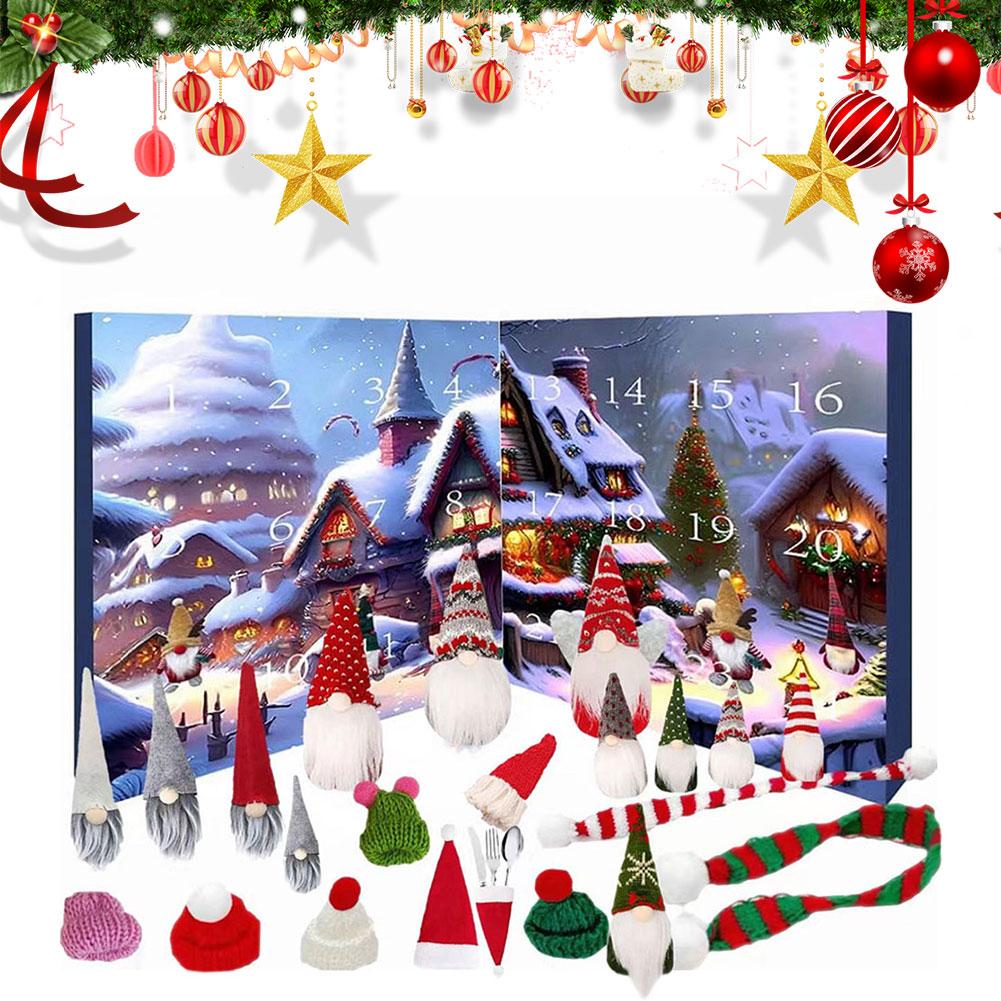 Рождественский гном, праздники, адвент-календарь 2025, 24-дневный рождественский календарь обратного отсчета, рождественский календарь обратного отсчета для детей, мальчиков и девочек