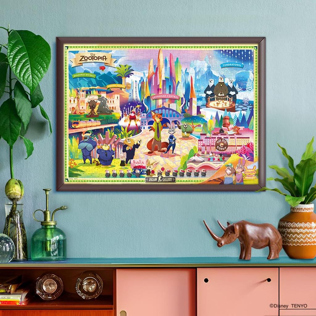 Tenyo (Tenyo) [Made In Japan] 500-Piece Jigsaw Puzzle Disney Zootopia Welcome To Zootopia (35x49cm) D-500-645, Includes Glue, Spatula, and Service