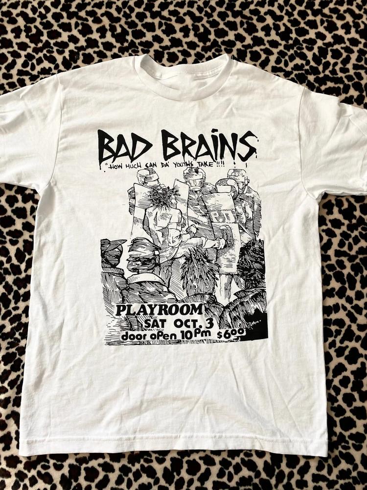 Hot Bad Brains Band White T-Shirt Cotton All Size Unisex S-5XL Unisex T-Shirt