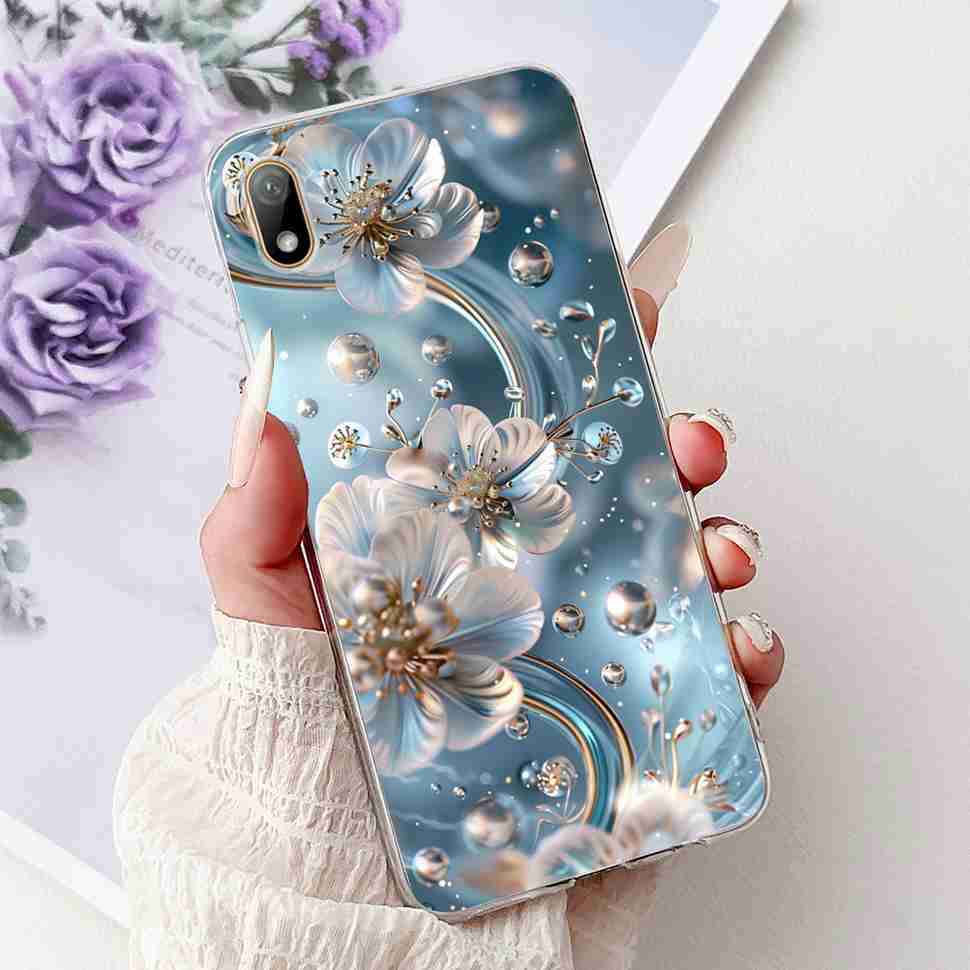 For Huawei Y5 2019 AMN-LX1 Case Colorful Butterfly Flowers Soft Silicone TPU Back Cover For Huawei y5 Y5 AMN-LX2 AMN-LX3 Bumper