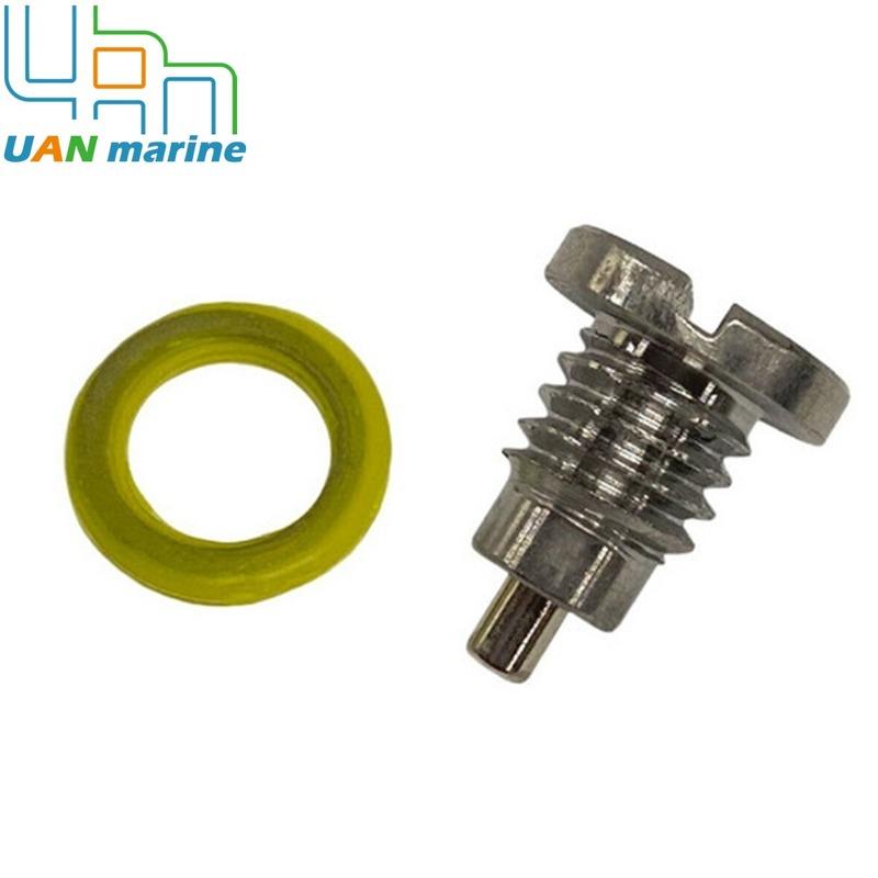 2 Pcs Magnetic Outdrive Gear Case Drain Plug Screw with Gasket For Mercruiser Stern Drive Alpha 1 Gen 1 2 R MR TR 22- 8M0058389