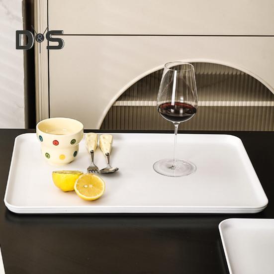 Поднос для сервировки, прямоугольные подносы для овощей и фруктов, для закусок, десертов, печенья, сыра, пластиковые подносы, большие подносы для еды без содержания бисфенола А, праздничные атрибуты