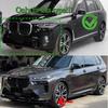 Car Front Bumper Splitter Lip Spoiler Diffuser Guard Cover Bodykits For BMW X7 G07 M-Sport LCI 2022 2023 2024 Gloss Black Tuning