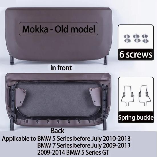 Leather Car Seat Backrest Panel Storage Pocket Cover For BMW 5 7 Series 5GT F10 F11 F01 F02 F07 2008-2017