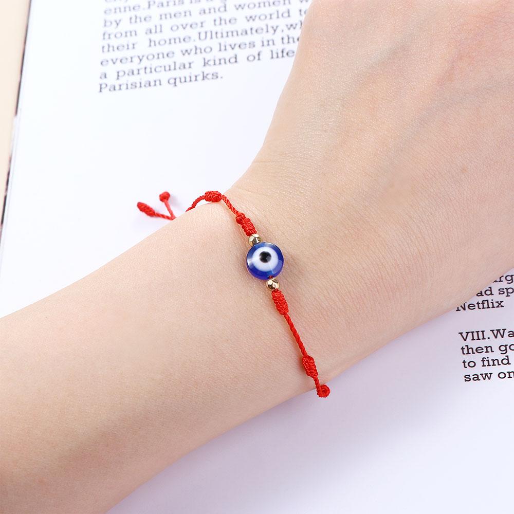 Blue Eyes Seven Knots Braided Hand Ropes Blue Eye Bracelets Couple Bracelets Hand-woven Bracelets