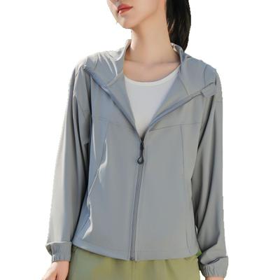 Солнцезащитная одежда Женская летняя куртка с капюшоном для защиты от УФ-лучей, дышащая, легкая, с длинным рукавом, повседневная солнцезащитная одежда