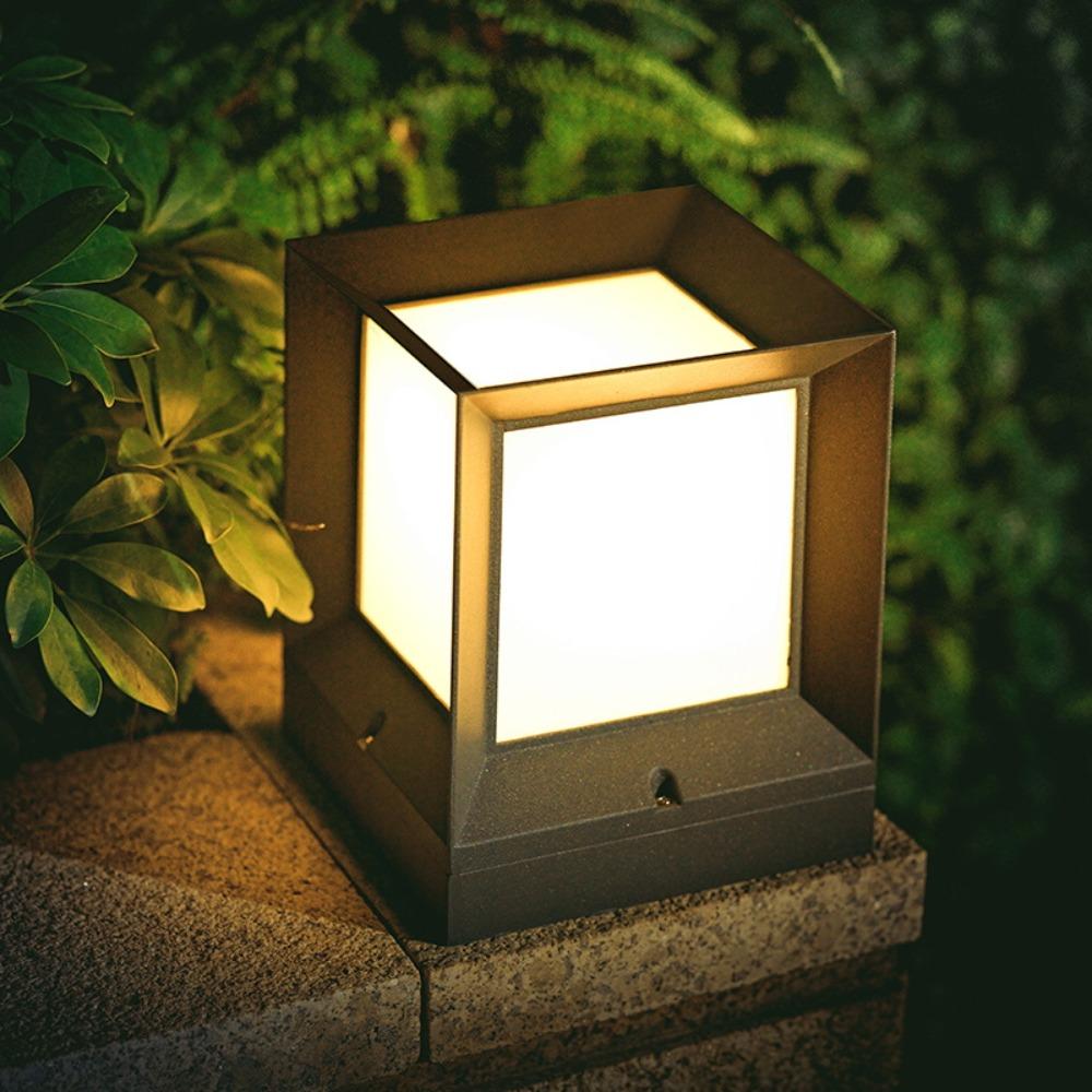220V Column Lights Column Pier Pillar Cap Lights Modern Pillar Lamp Garden
