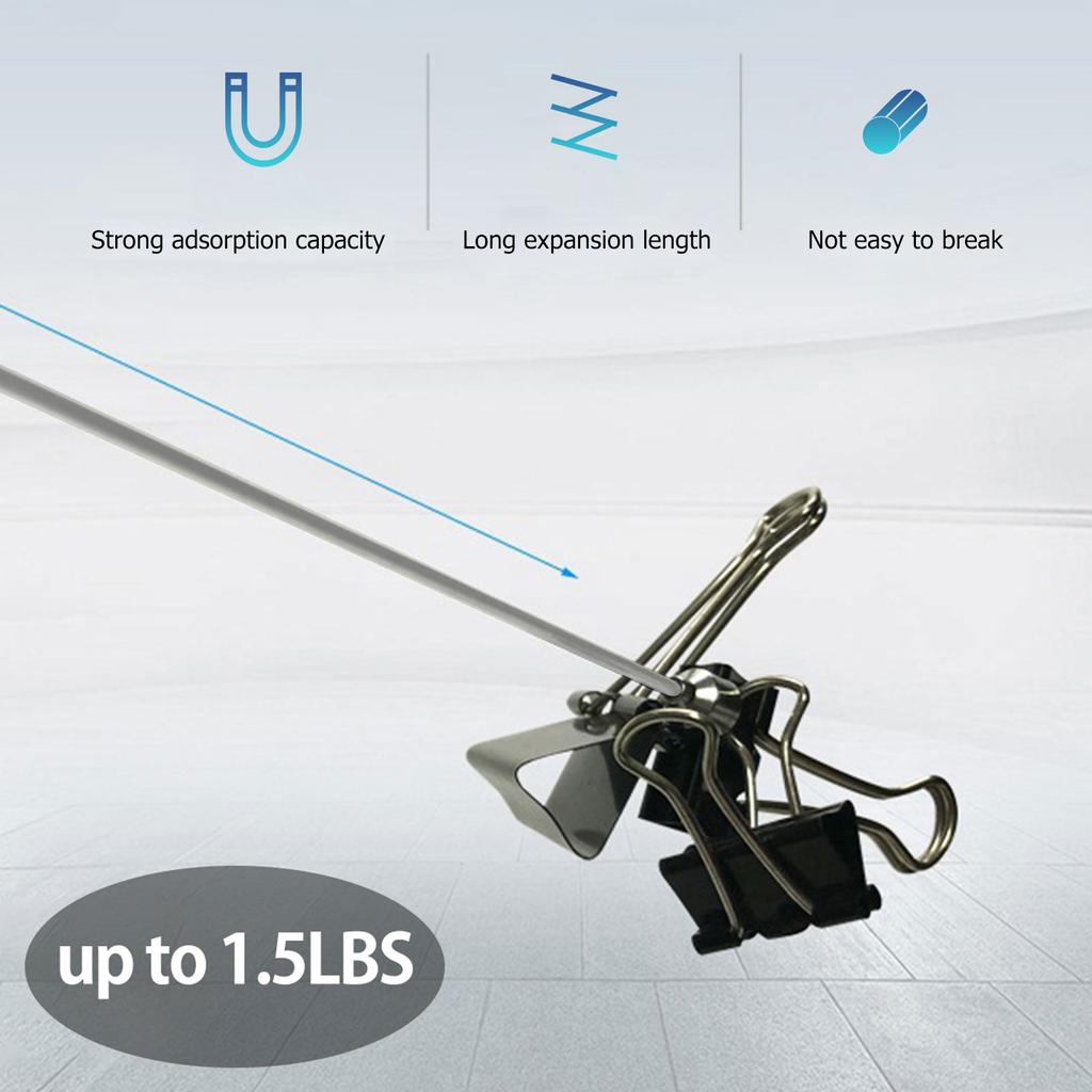 Телескопическая магнитная ручка-магнит 1/3/5/10 шт. Магнитный инструмент для захвата с карманным зажимом Металлический выдвижной магнитный стержень Инструменты для захвата