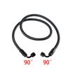 1M AN4 4AN Black Braided Oil Fuel Fittings Hose End 0+90 Degree Oil Adaptor Kit Oil Fuel Hose Line