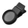 Andoer 37MM Professional Clip-on Phone Filter Lens ND2-400 Adjustable Neutral Density Filter with