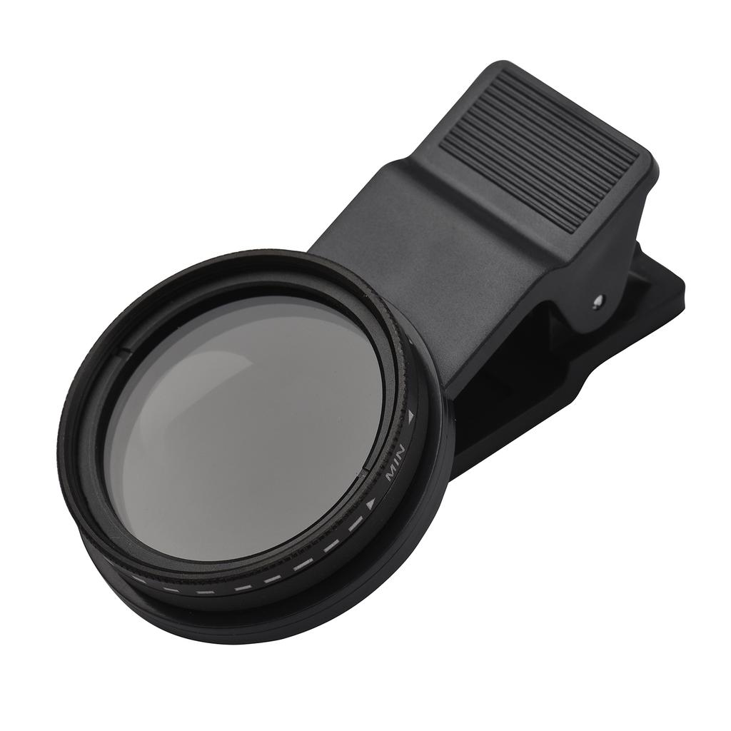 Andoer 37MM Professional Clip-on Phone Filter Lens ND2-400 Adjustable Neutral Density Filter with