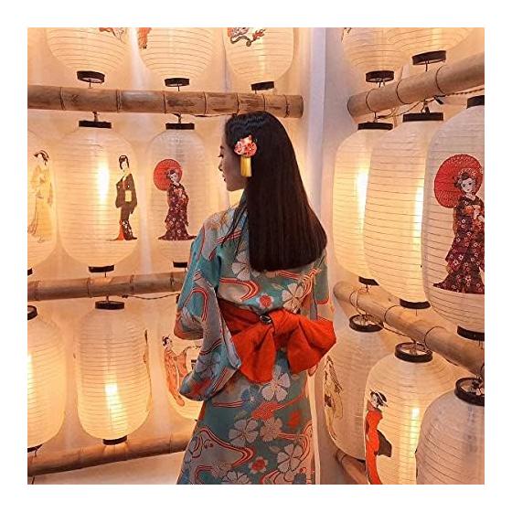 Bethany Home Tsumami Zaiku Hair Accessories - Set of 2, Rabbit & Flower, Pink, Cute Clip for Japanese Traditional Wear, Coming-of-Age Ceremony,